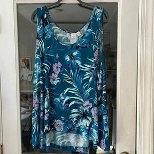 St. Tropez Tank top tunic, blue size 3x